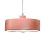Justice Design Group Radiance 12" Wide Pendant with Gloss Blush Shade Brushed Nickel