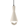 Justice Design Group Radiance 5" Wide Mini Pendant with a Ceramic Matte White Shade Matte Black