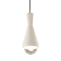Justice Design Group Radiance 5" Wide Mini Pendant with a Ceramic Matte White Shade Brushed Nickel