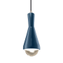 Justice Design Group Radiance 5" Wide Mini Pendant with a Ceramic Midnight Sky Shade Brushed Nickel