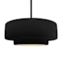 Justice Design Group Radiance 17" Wide LED Pendant with Carbon Matte Black Shade Matte Black / Carbon Matte Black