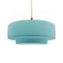 Justice Design Group Radiance 16" Wide Pendant with a Ceramic Reflecting Pool Shade Matte Black