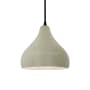 Justice Design Group Radiance 8" Wide Mini Pendant with a Ceramic Celadon Green Crackle Shade Matte Black