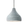 Justice Design Group Radiance 8" Wide Mini Pendant with Concrete Shade Brushed Nickel / Concrete