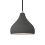 Justice Design Group Radiance 8" Wide LED Mini Pendant with a Ceramic Gloss Grey Shade Brushed Nickel