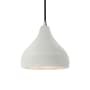 Justice Design Group Radiance 8" Wide LED Mini Pendant with a Ceramic Matte White Shade Brushed Nickel