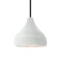 Justice Design Group Radiance 8" Wide LED Mini Pendant with a Ceramic Gloss White Shade Matte Black