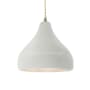 Justice Design Group Radiance 12" Wide LED Pendant with Twisted Beige Cord and Matte White Shade Antique Brass / Matte White