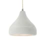 Justice Design Group Radiance 12" Wide LED Pendant with Twisted Beige Cord and Matte White Shade Brushed Nickel / Matte White