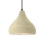 Justice Design Group Radiance 12" Wide Pendant with a Ceramic Vanilla Gloss Shade Matte Black