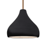 Justice Design Group Radiance 12" Wide Pendant with a Ceramic Gloss White Shade Brushed Nickel