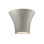 Justice Design Group Ambiance 2 Light 7" Tall LED Wall Sconce - Bulb Included Bisque