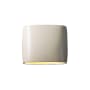 Justice Design Group Ambiance Collection 2 Light 10" Tall Outdoor Wall Sconce with 12" Width White Crackle