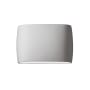 Justice Design Group Ambiance Collection 10" Tall LED Wall Sconce with Up / Down Lighting Bisque