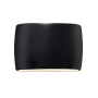 Justice Design Group Ambiance Collection 10" Tall LED Wall Sconce with Up / Down Lighting Matte Black