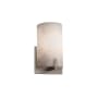 Justice Design Group Clouds 5.5" Century 1 Light ADA Compliant Wall Sconce Brushed Nickel