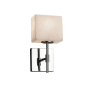 Justice Design Group Clouds 5.5" Union LED Single Light ADA Approved Bathroom Sconce with Clouds Shade Polished Chrome