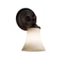Justice Design Group Clouds 1 Light Bathroom Sconce Dark Bronze