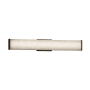 Justice Design Group Clouds Single Light 28-1/2" Wide Integrated 3000K LED Bath Bar with Off-White Clouds Resin Shade - ADA Compliant Dark Bronze