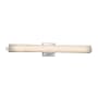 Justice Design Group Clouds Single Light 30-1/2" Wide Integrated 3000K LED Bath Bar with Off-White Clouds Resin Shade - ADA Compliant Polished Chrome