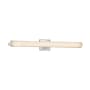 Justice Design Group Clouds Single Light 30-1/2" Wide Integrated 3000K LED Bath Bar with Off-White Clouds Resin Shade - ADA Compliant Brushed Nickel