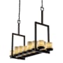 Justice Design Group Clouds 14 Light 1 Tier Chandelier Dark Bronze