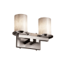 Justice Design Group Clouds 2 Light Vanity Light Brushed Nickel