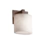 Justice Design Group Clouds 1 Light ADA Compliant Bathroom Sconce Dark Bronze