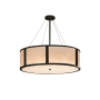 Justice Design Group Clouds™ Tribeca Single Light 48" Wide Integrated 3000K LED Drum Chandelier Matte Black