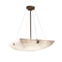 Justice Design Group Clouds 27" Wide Bowl LED Pendant Dark Bronze