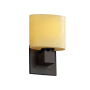 Justice Design Group CandleAria 1 Light ADA Compliant Bathroom Sconce Dark Bronze