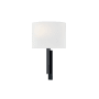 Justice Design Group Hamilton 14" Tall Wall Sconce Matte Black / White