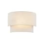 Justice Design Group 10" Tall Wall Sconce Cream