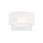 Justice Design Group 10" Tall Wall Sconce White