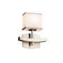 Justice Design Group Textile 9" Archway 1 Light LED ADA Compliant Wall Sconce Brushed Nickel
