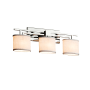 Justice Design Group Textile 26.5" Aero 3 Light LED Bath Bar Polished Chrome
