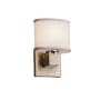 Justice Design Group Textile 6.5" Aero 1 Light LED ADA Compliant Wall Sconce Brushed Nickel
