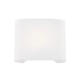 Justice Design Group 10" Tall Wall Sconce White