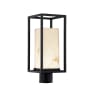 Justice Design Group LumenAria 17" Tall LED Outdoor Single Head Post Light Matte Black