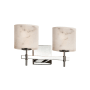 Justice Design Group LumenAria 15.5" Union 2 Light Vanity Light Polished Chrome