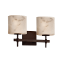 Justice Design Group LumenAria 15.5" Union 2 Light Vanity Light Dark Bronze