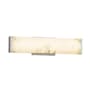 Justice Design Group Latitude Single Light 18-1/2" Wide Integrated 3000K LED Bath Bar - ADA Compliant Brushed Nickel