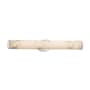 Justice Design Group LumenAria Single Light 28" Wide Integrated 3000K LED Bath Bar with Tan Faux Alabaster Resin Shade - ADA Compliant Polished Chrome