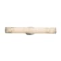 Justice Design Group LumenAria Single Light 28" Wide Integrated 3000K LED Bath Bar with Tan Faux Alabaster Resin Shade - ADA Compliant Brushed Nickel