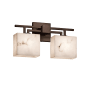 Justice Design Group LumenAria 16" Aero 2 Light Vanity Light Dark Bronze