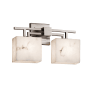 Justice Design Group LumenAria 16" Aero 2 Light Vanity Light Brushed Nickel