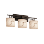 Justice Design Group LumenAria 26.5" Aero 3 Light Bathroom Vanity Light Matte Black