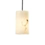 Justice Design Group LumenAria 4" 1 Light Stone Mini Pendant Polished Chrome