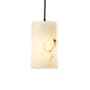 Justice Design Group LumenAria 4" 1 Light Stone Mini Pendant Dark Bronze