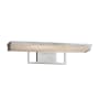 Justice Design Group Elevate 20" Wide Integrated LED Bath Bar - with Faux Alabaster LumenAria Shade Brushed Nickel